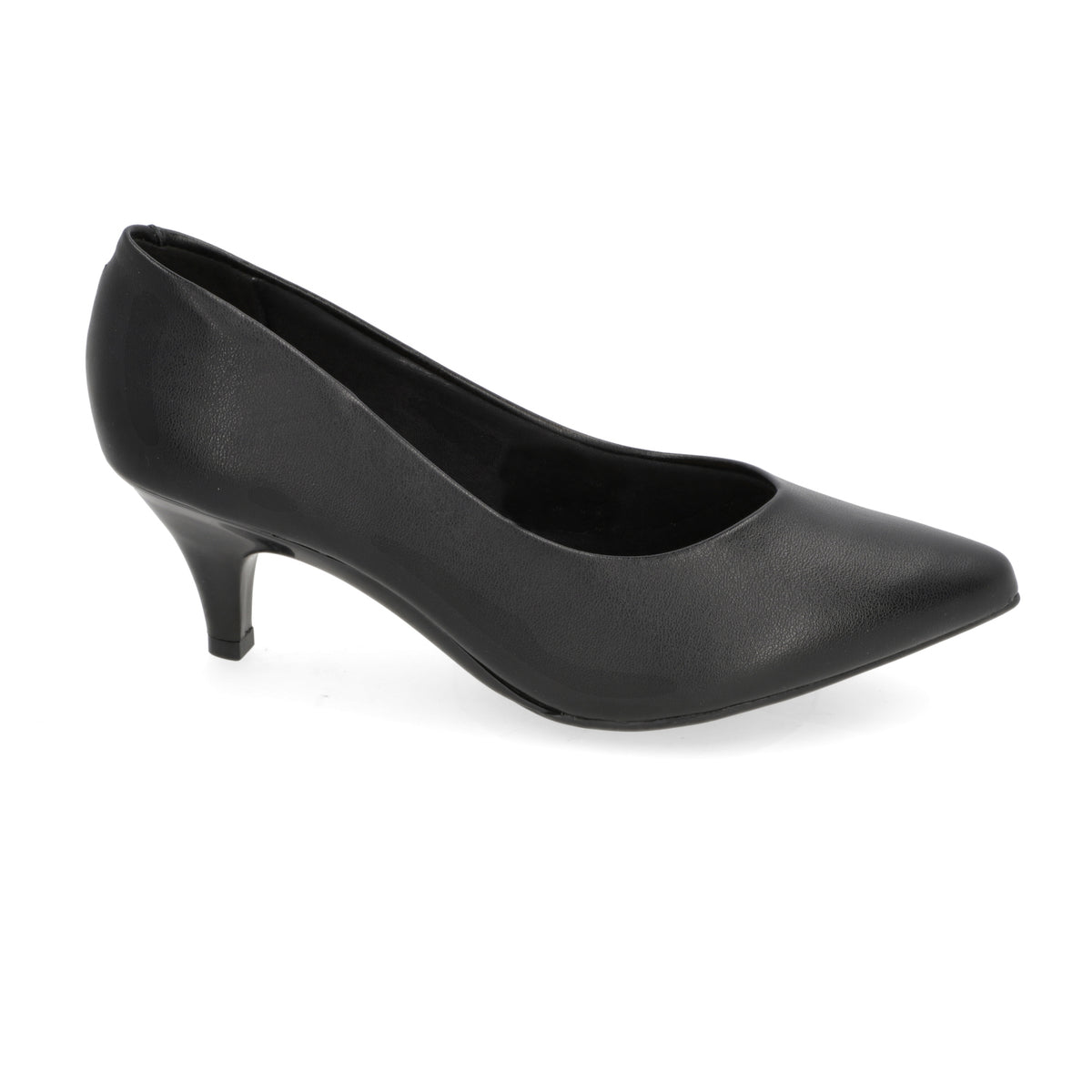 Stiletto Taco Aguja Eco Cuero Negro 4076-1301-9569-15745