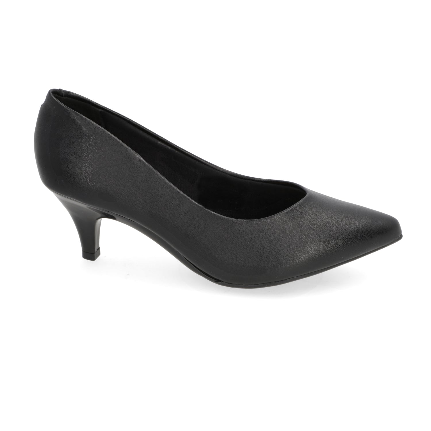 Stiletto Taco Aguja Eco Cuero Negro 34 / Negro