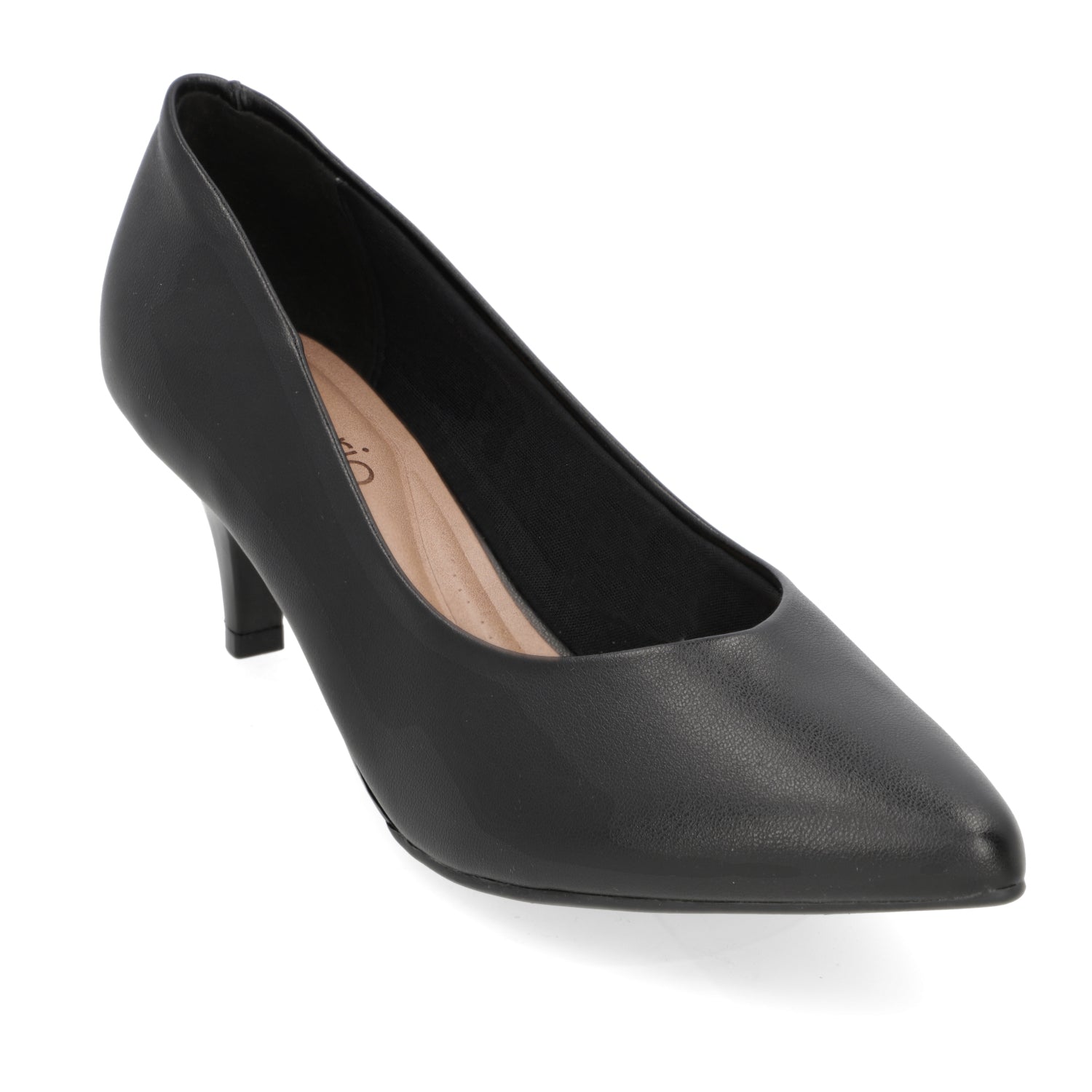 Stiletto Taco Aguja Eco Cuero Negro 34 / Negro