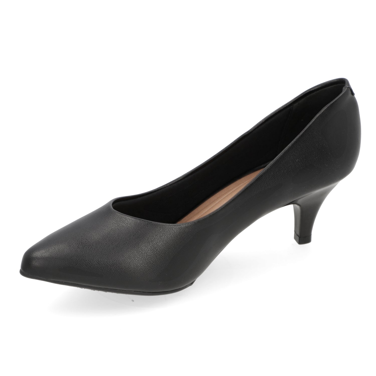 Stiletto Taco Aguja Eco Cuero Negro 4076-1301-9569-15745
