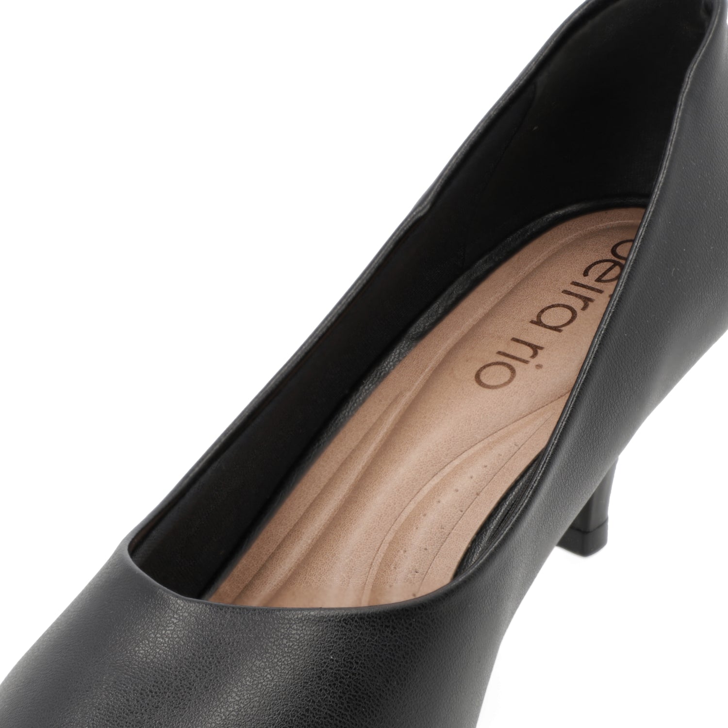 Stiletto Taco Aguja Eco Cuero Negro 4076-1301-9569-15745