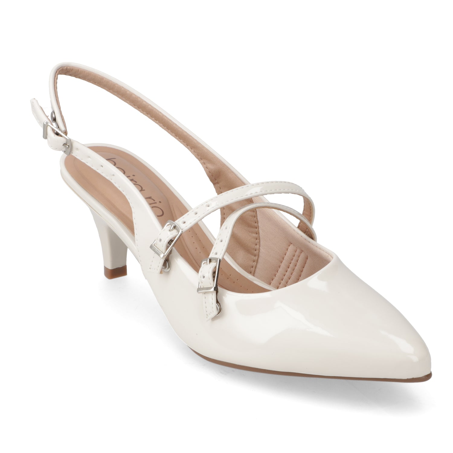 Stiletto 5 cm Efecto Charol Blanco 35 / Blanco