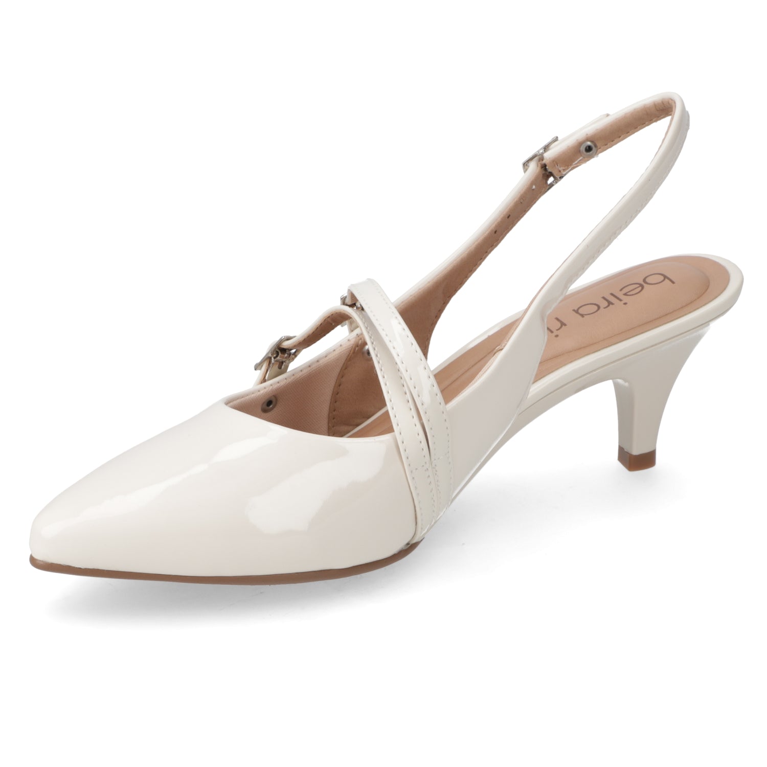 Stiletto 5 cm Efecto Charol Blanco 35 / Blanco