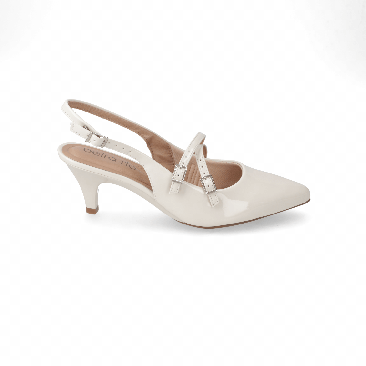 Stiletto 5 cm Efecto Charol Blanco 35 / Blanco