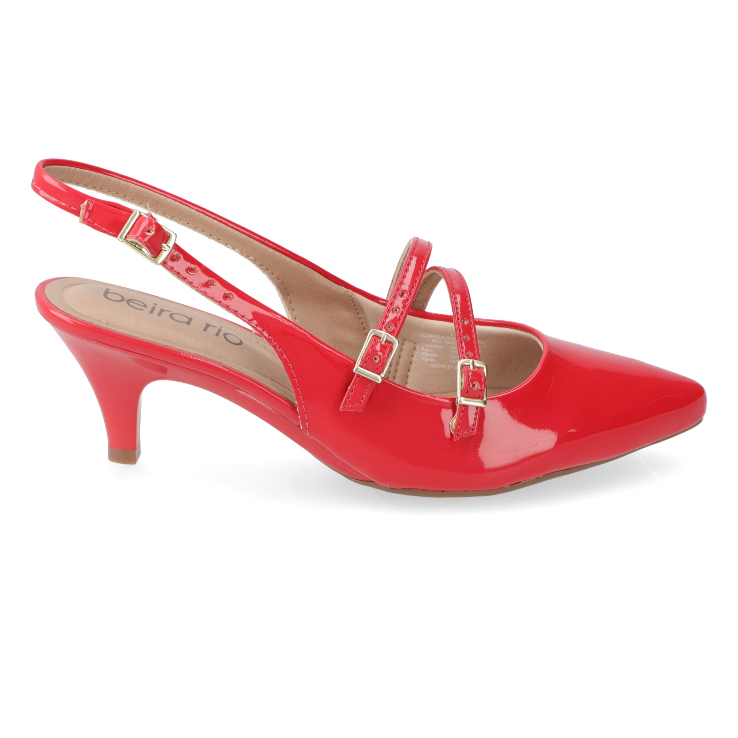 Stiletto 5 cm Rojo Beira Rio 35 / Rojo