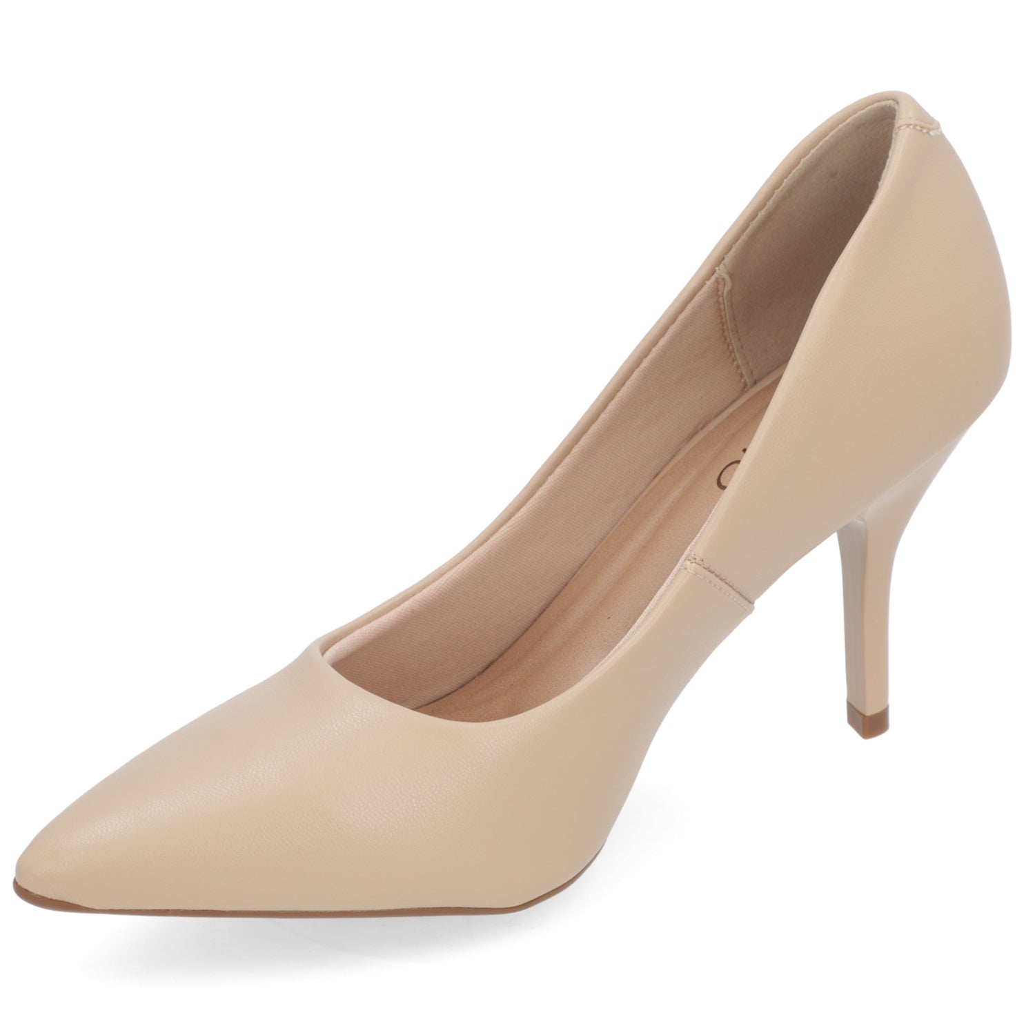 Stiletto Taco Aguja Beige