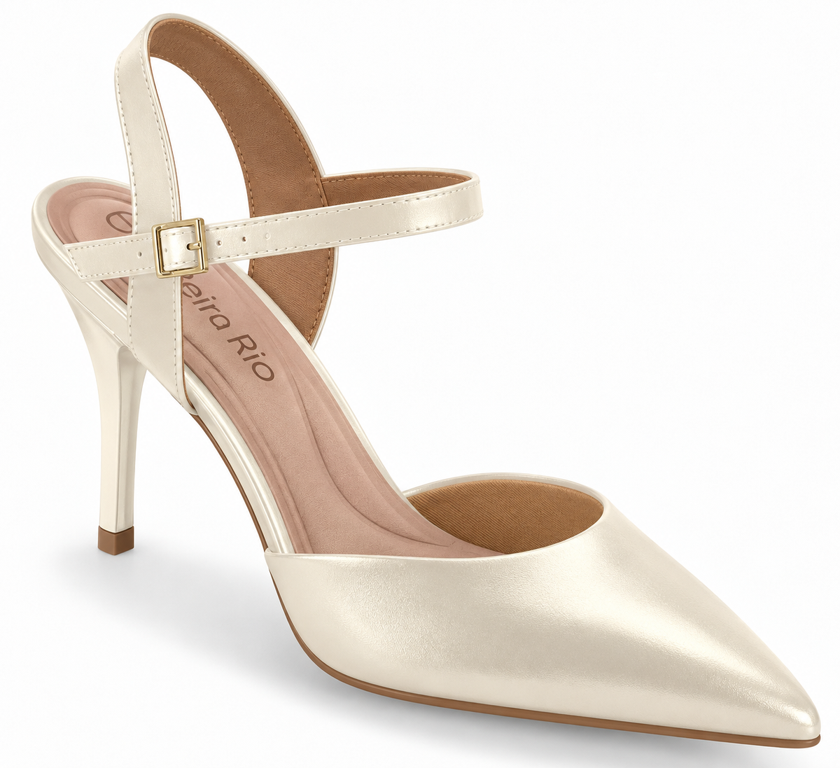 Zapato Mujer Crema con Pulsera al Tobillo 35 / Blanco OFF