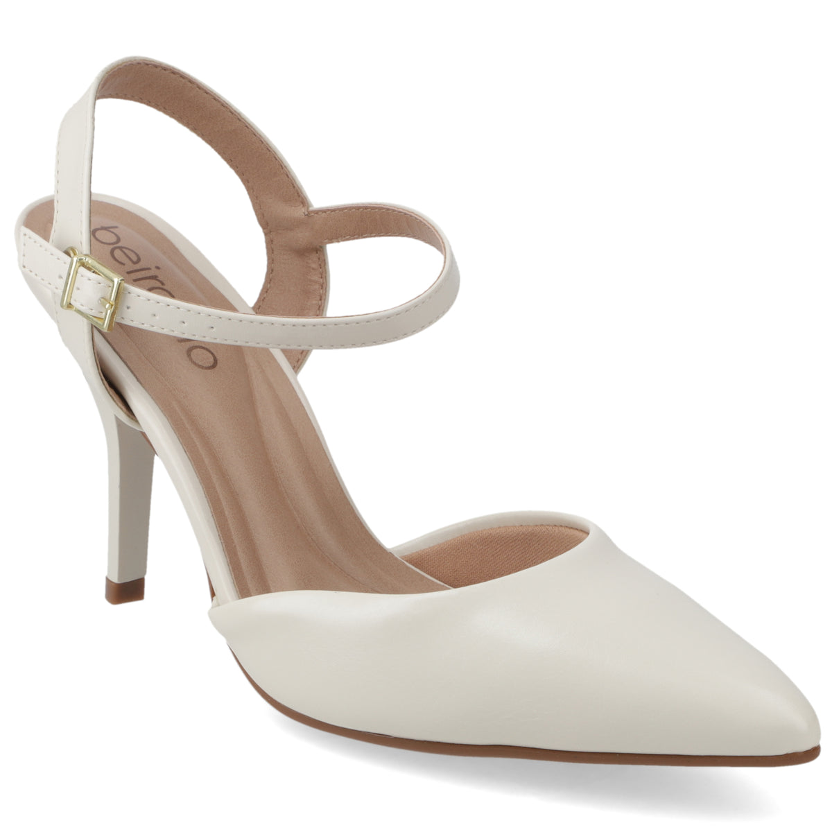 Zapato Mujer Crema con Pulsera al Tobillo 35 / Blanco OFF