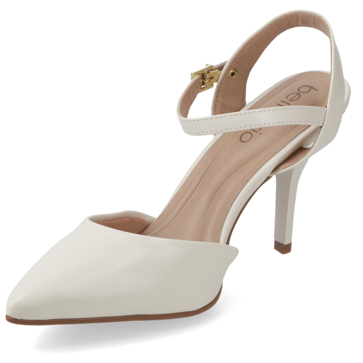Zapato Mujer Crema con Pulsera al Tobillo 35 / Blanco OFF