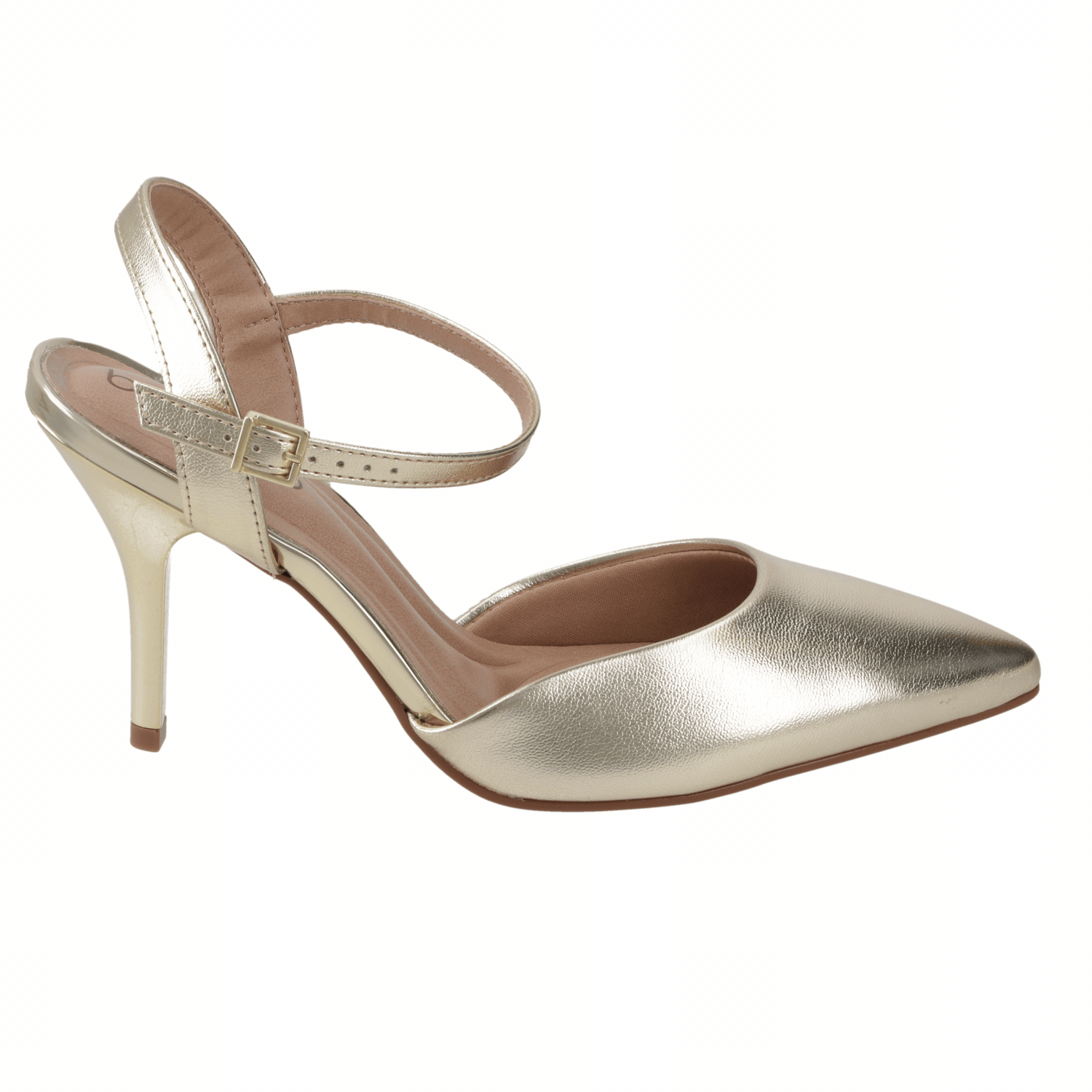 Zapato Mujer Dorado con Pulsera al Tobillo 35 / Dorado