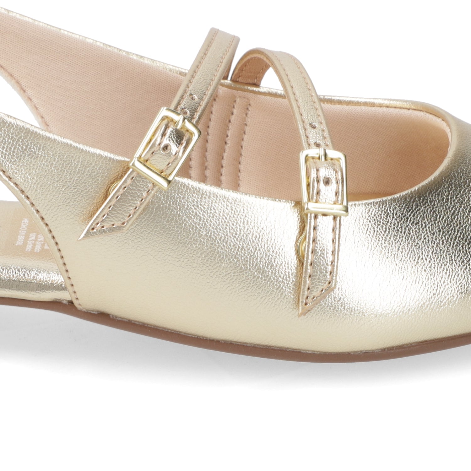 Ballerina Eco Cuero Metalizada Dorado 35 / Dorado