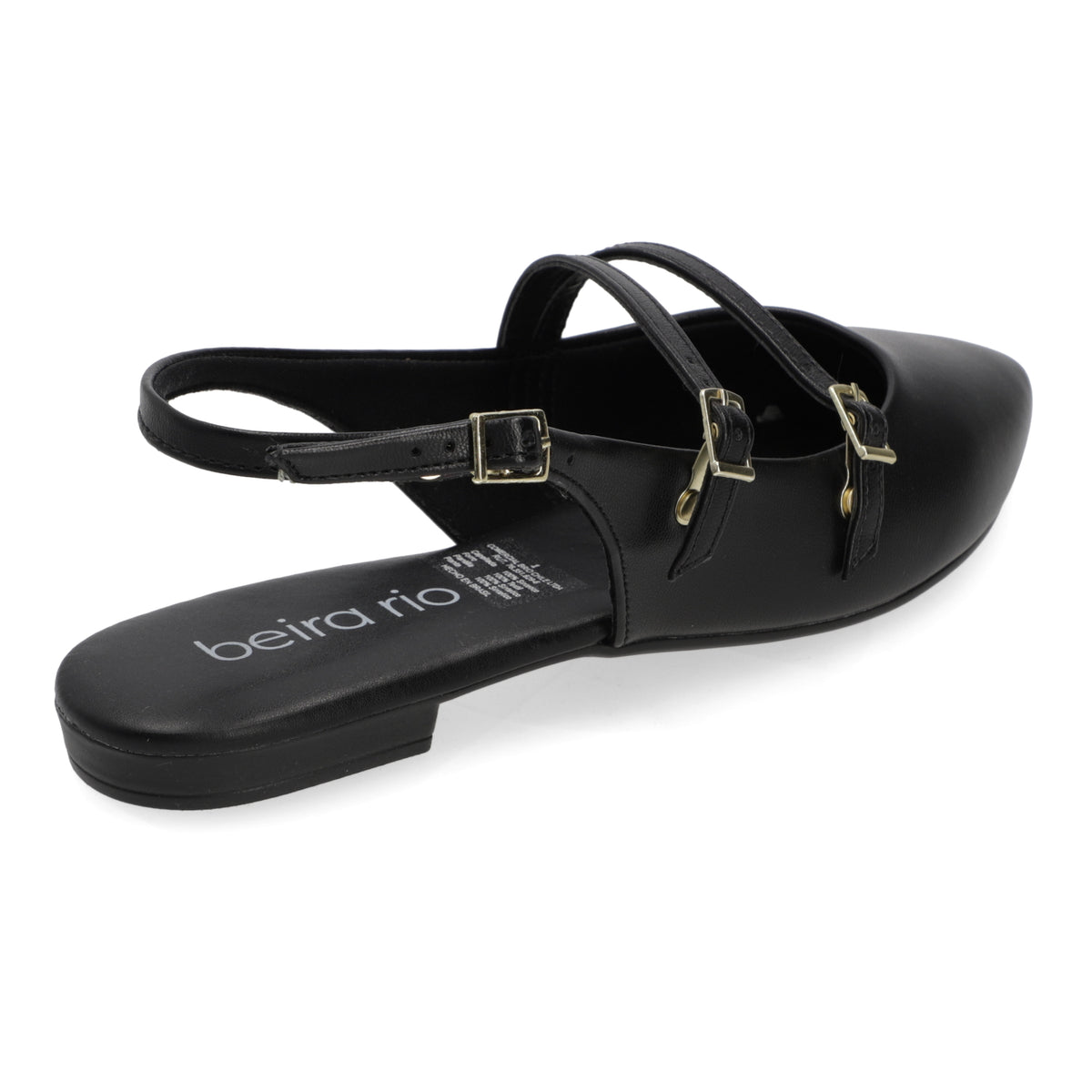 Ballerina Eco Cuero Negra 35 / Negro
