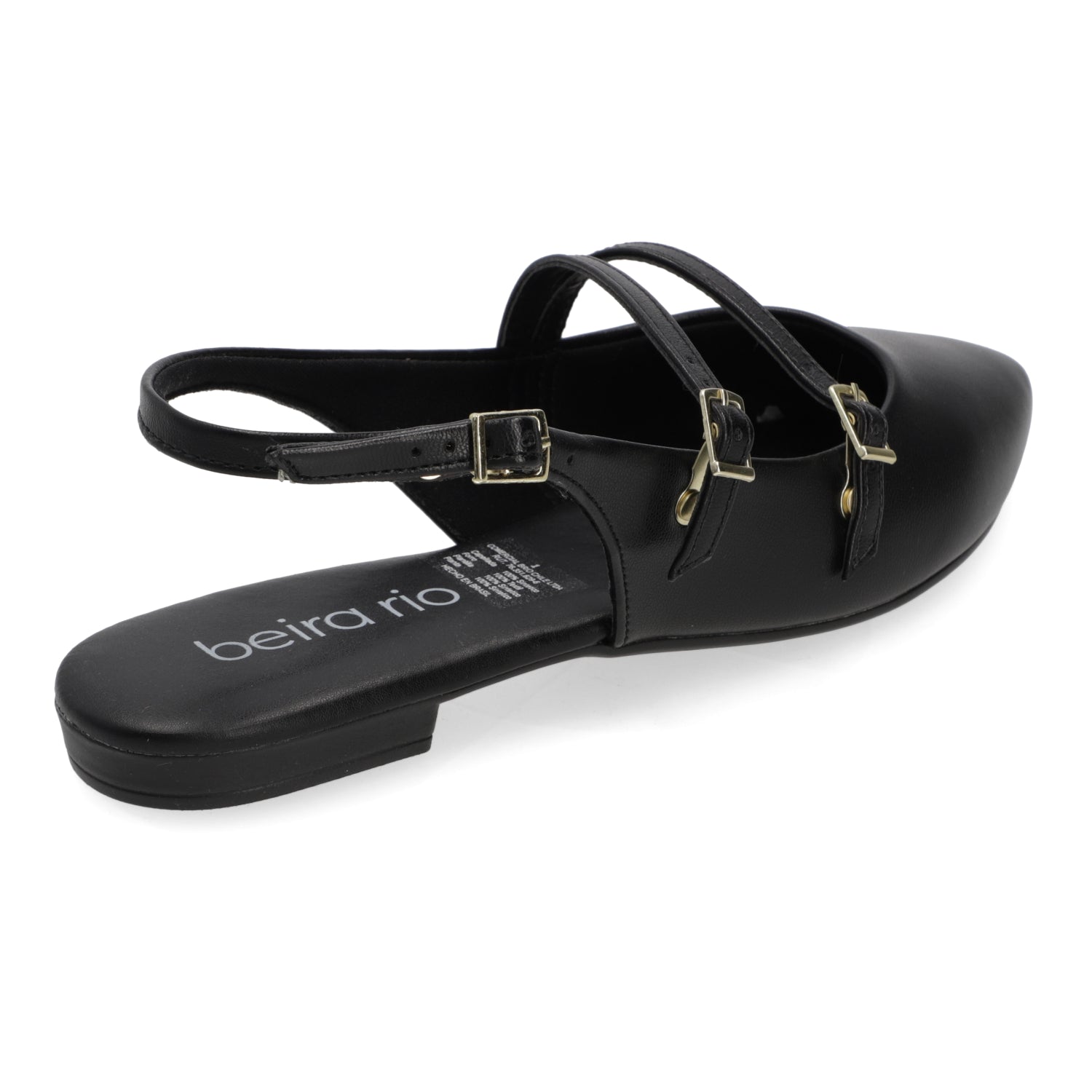 Ballerina Eco Cuero Negra 35 / Negro
