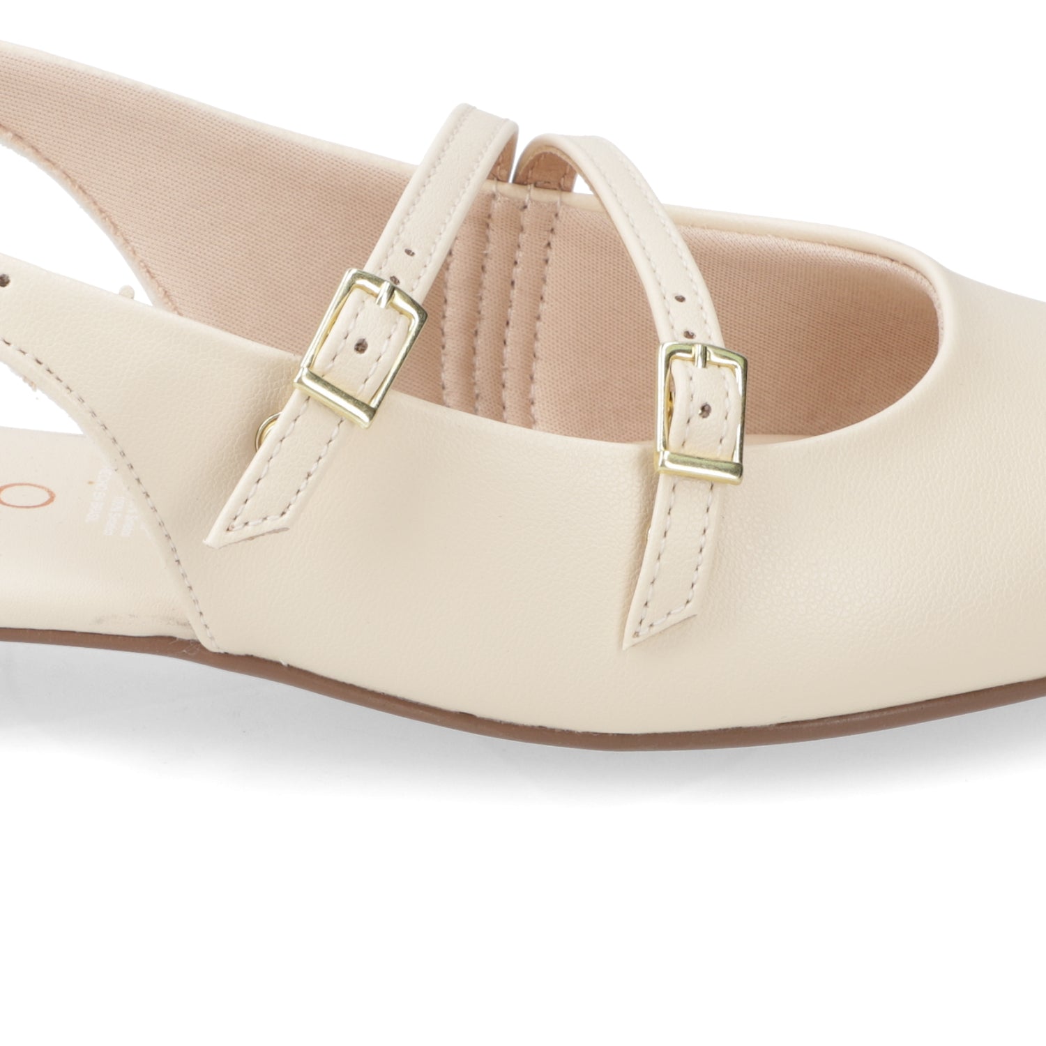Ballerina Eco Cuero Crema 35 / Crema