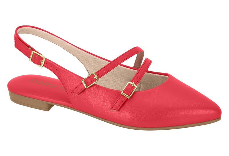 Ballerina Eco Cuero Rojo 35 / Rojo