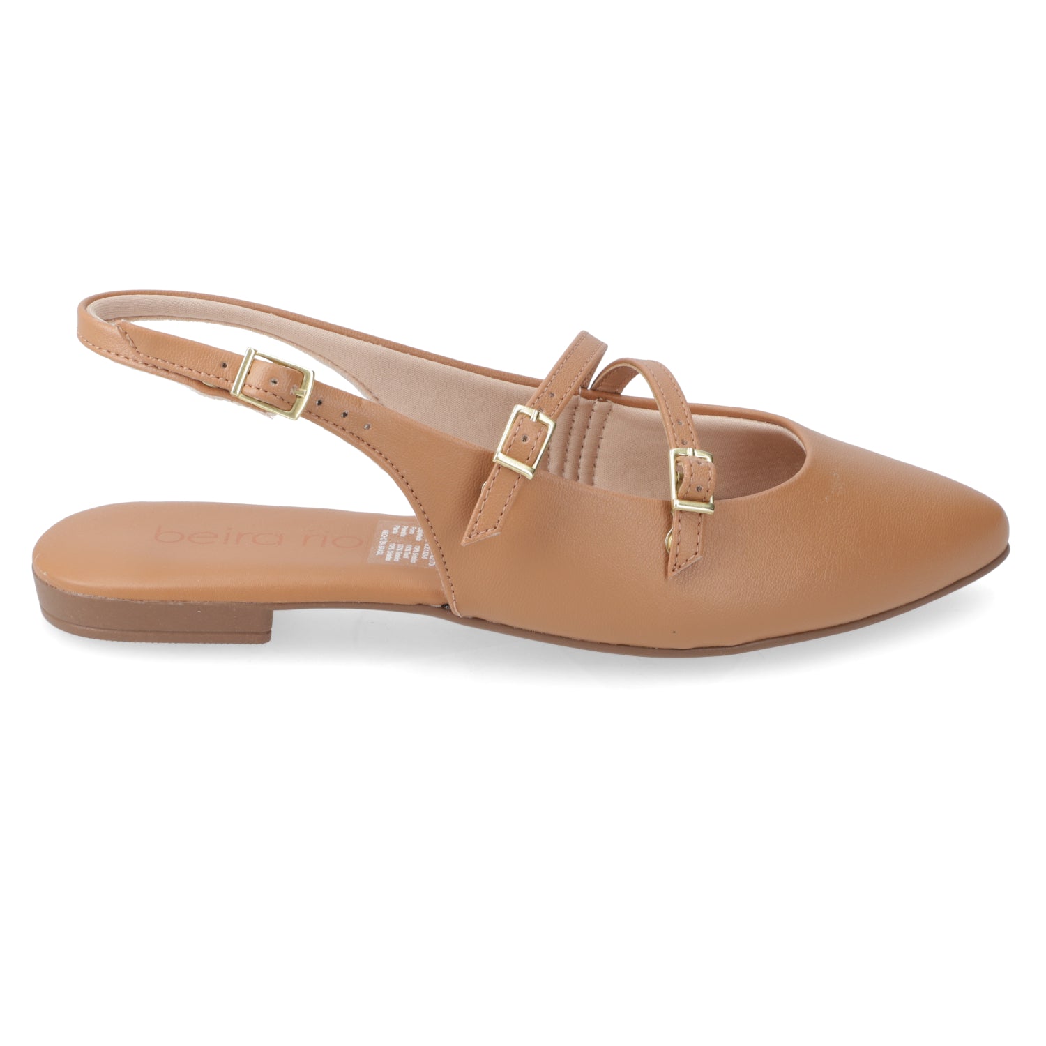 Ballerina Camel Beira Rio 35 / Camel