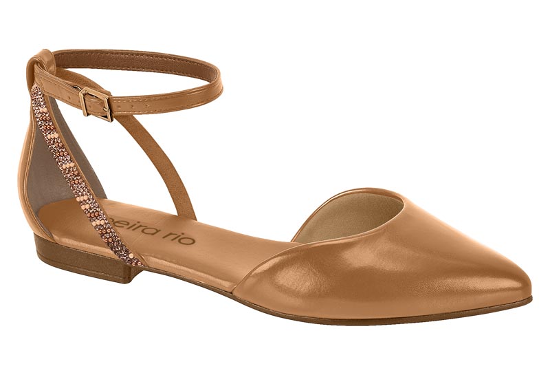 Ballerina Mujer Pulsera al Tobillo Camel Beira Rio