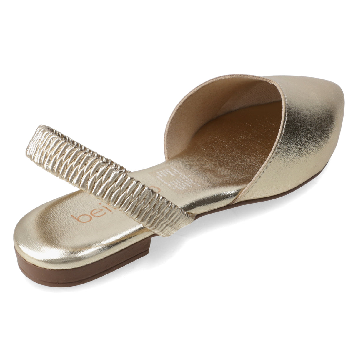 Ballerina Dorado Beira Rio Ecocuero Metalizado 35 / Dorado