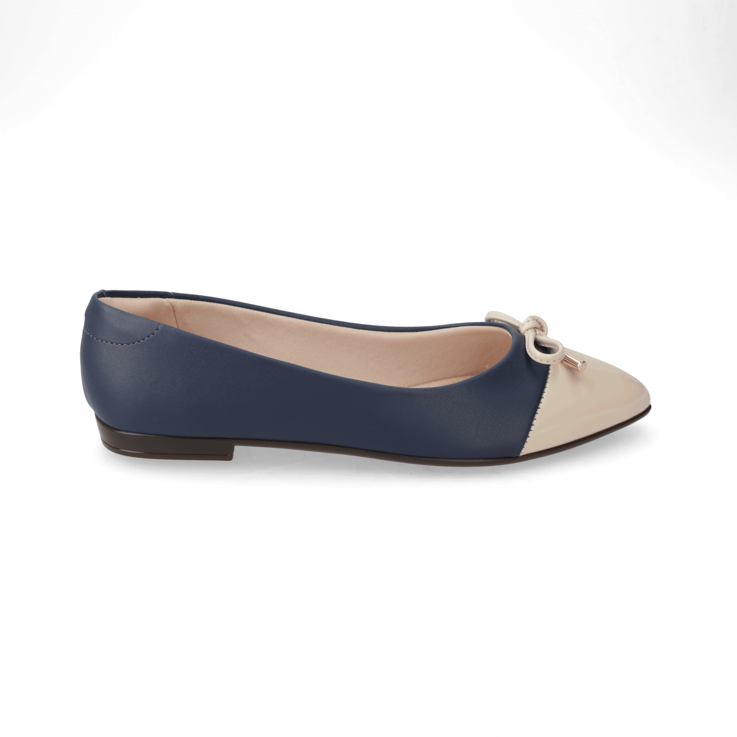 Ballerina Eco Cuero Azul Marino