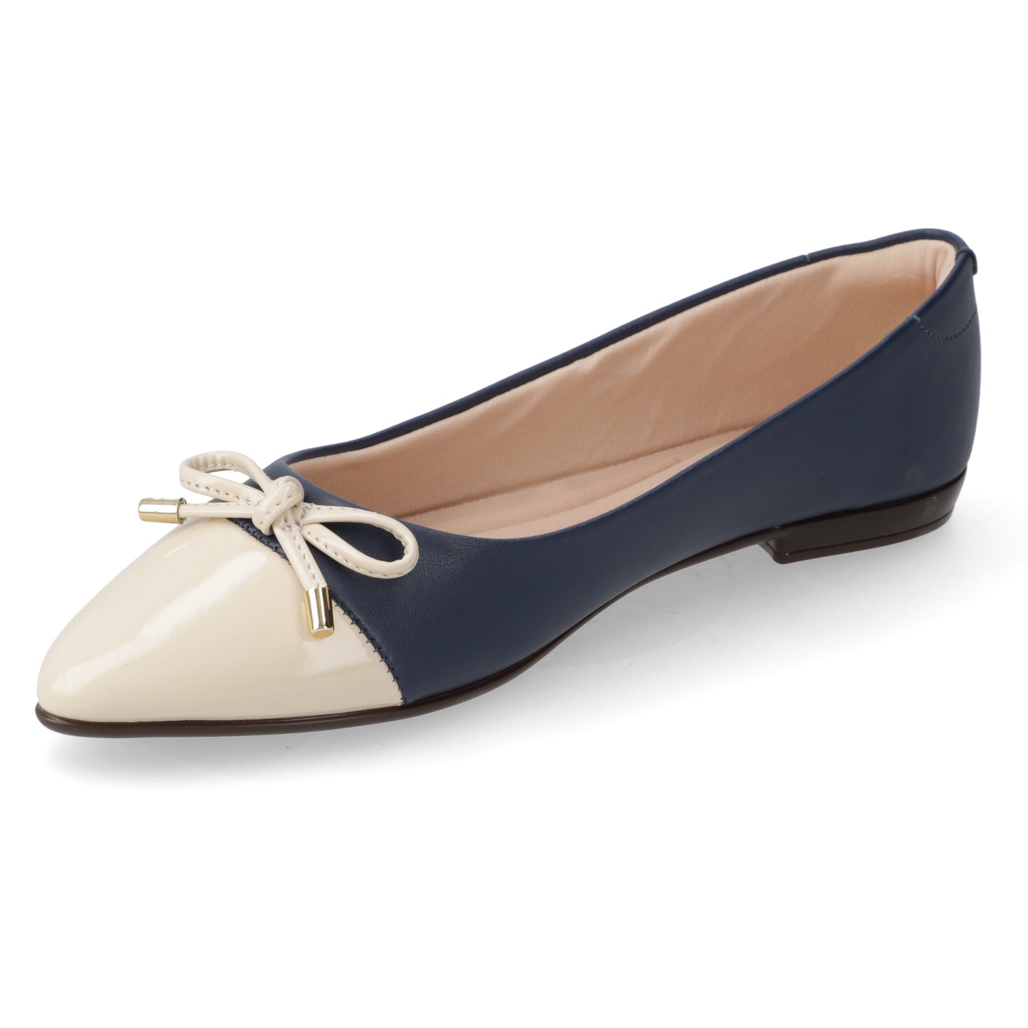 Ballerina Eco Cuero Azul Marino