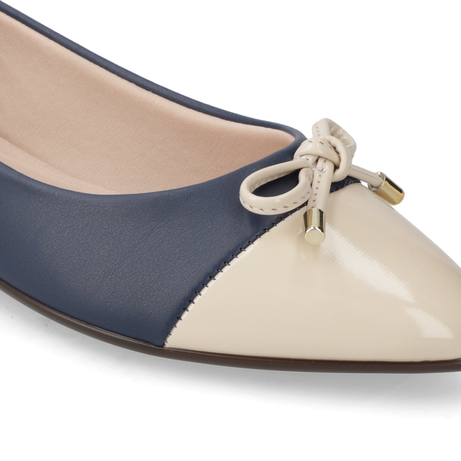 Ballerina Eco Cuero Azul Marino