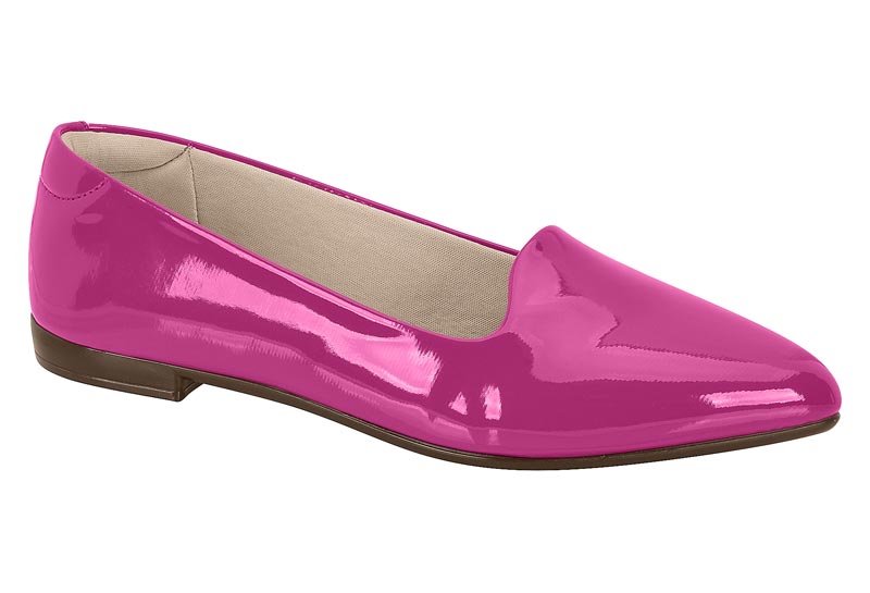 Ballerina Mujer Beira Rio Efecto Charol Magenta 35