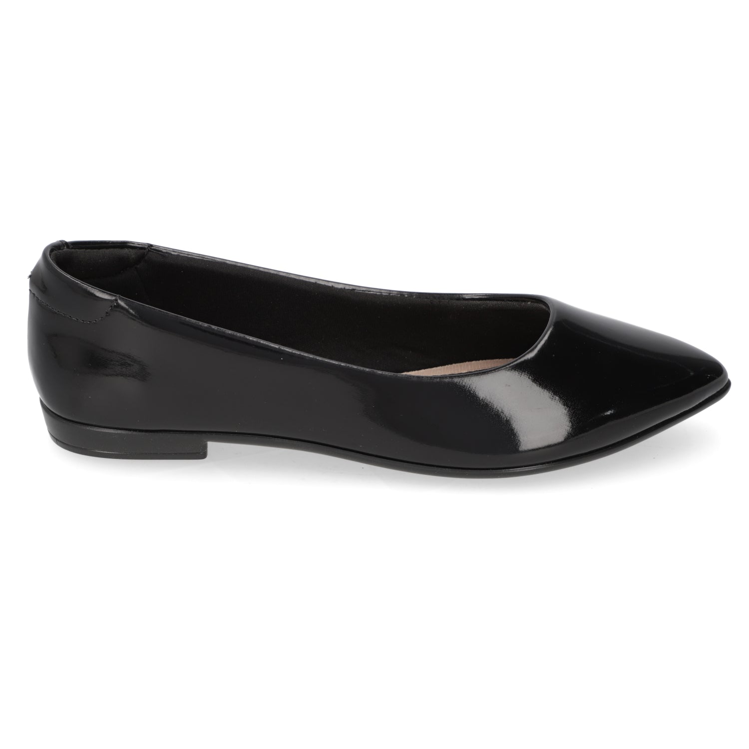 Ballerina Mujer Beira Rio Efecto Charol Negro 4136-395-6000-15745