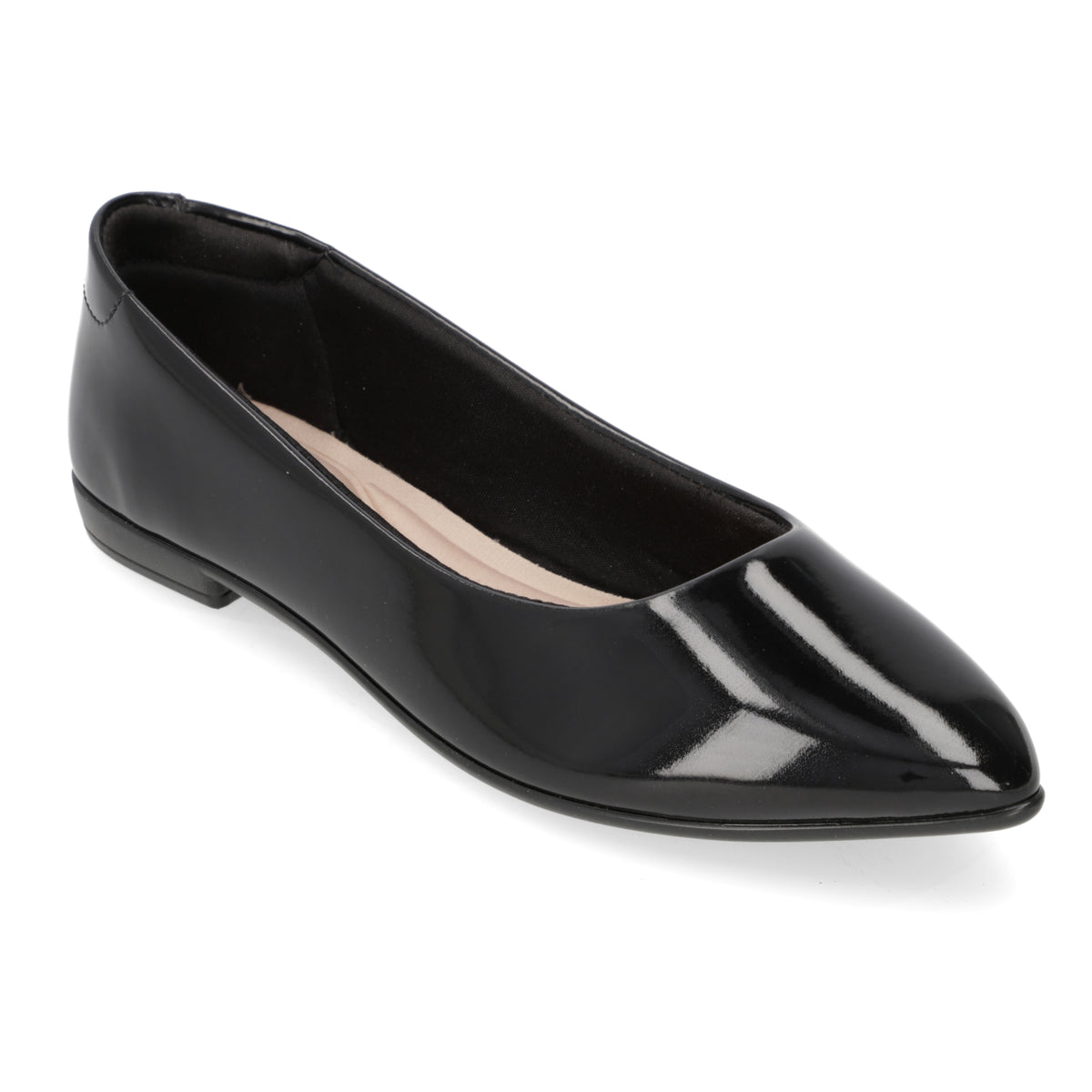 Ballerina Mujer Beira Rio Efecto Charol Negro 4136-395-6000-15745
