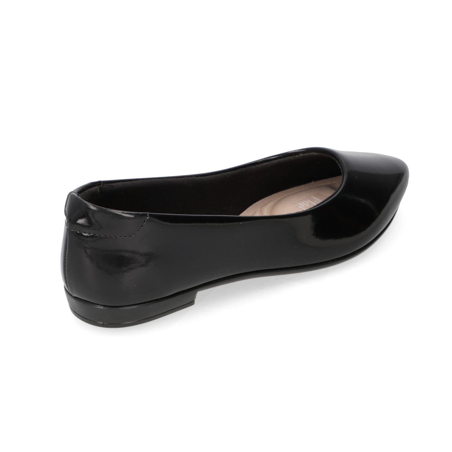 Ballerina Mujer Beira Rio Efecto Charol Negro 4136-395-6000-15745
