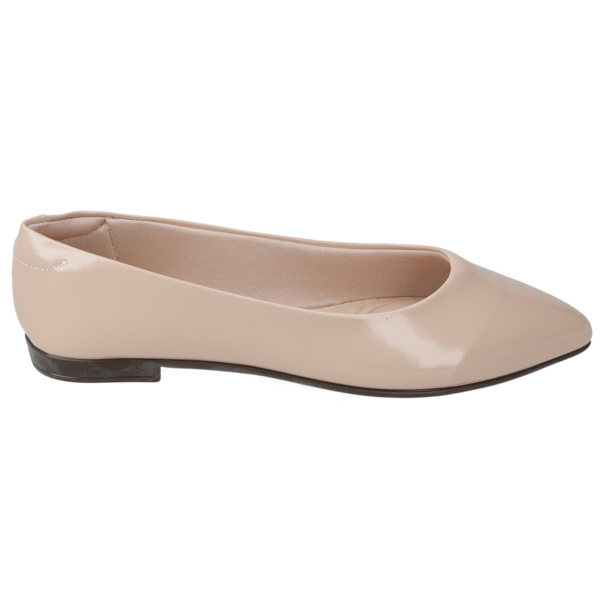 Ballerina Mujer Beira Rio Efecto Charol Beige