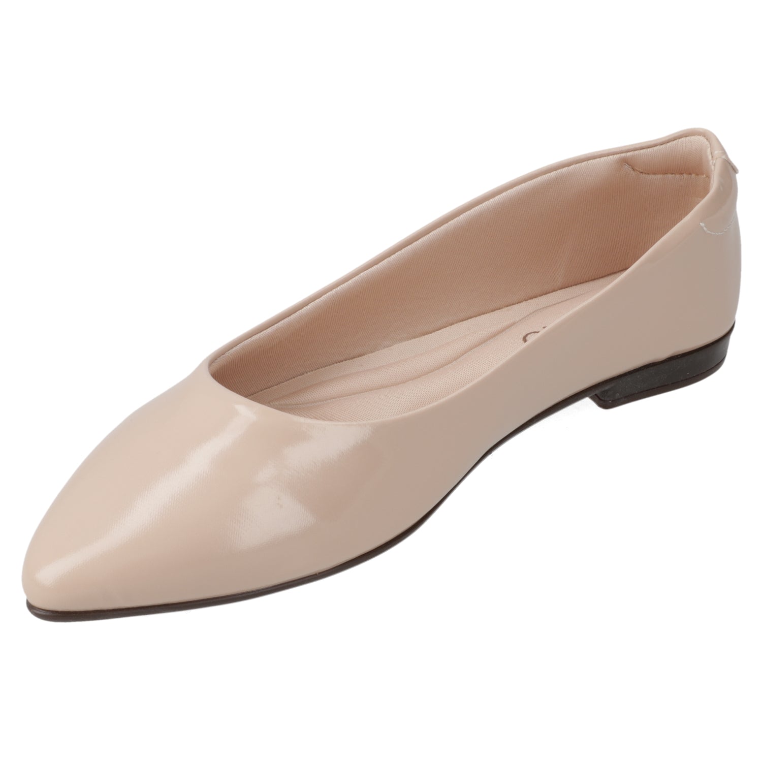 Ballerina Mujer Beira Rio Efecto Charol Beige