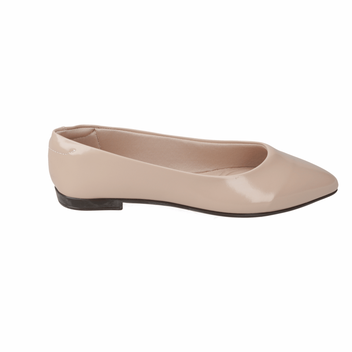 Ballerina Mujer Beira Rio Efecto Charol Beige