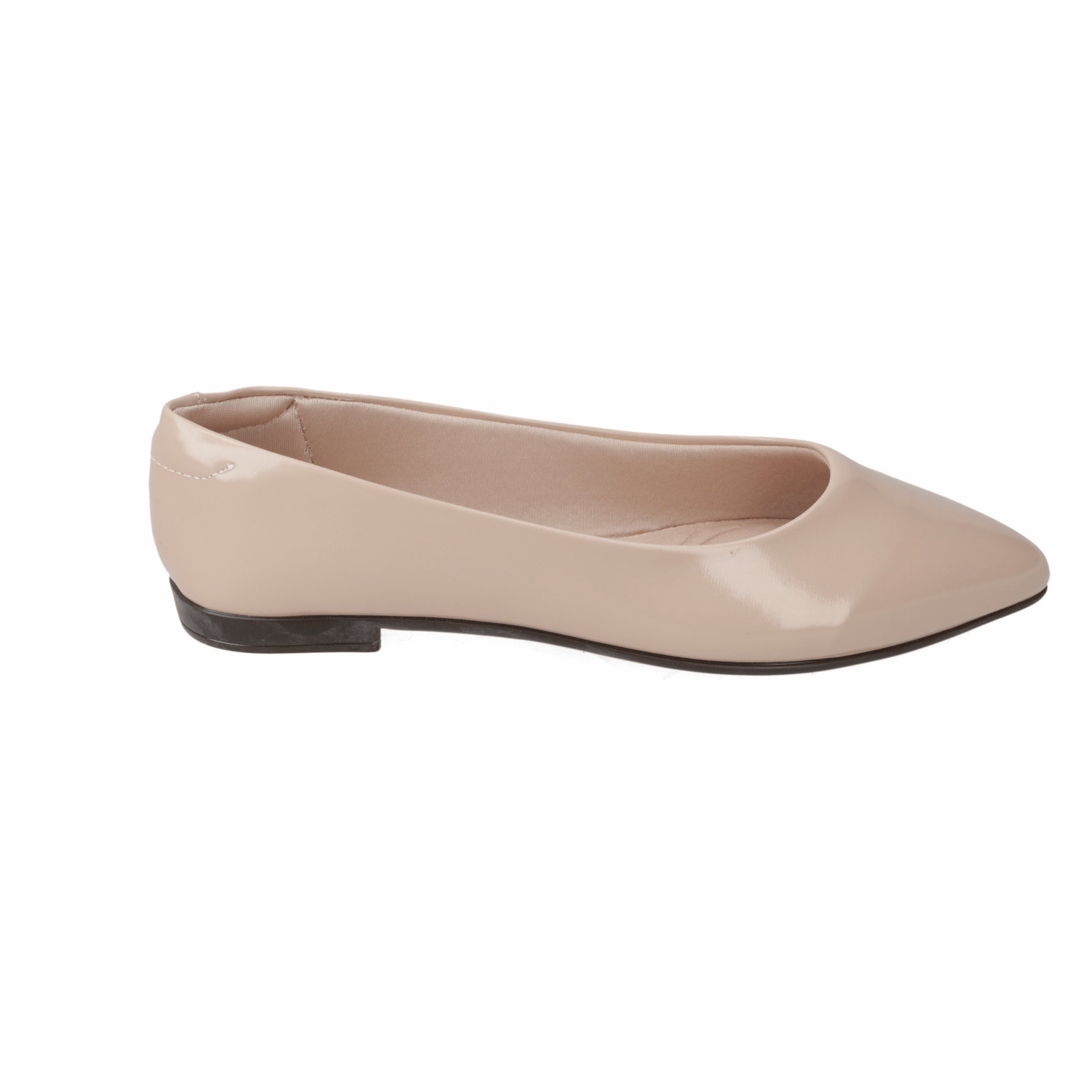 Ballerina Mujer Beira Rio Efecto Charol Beige