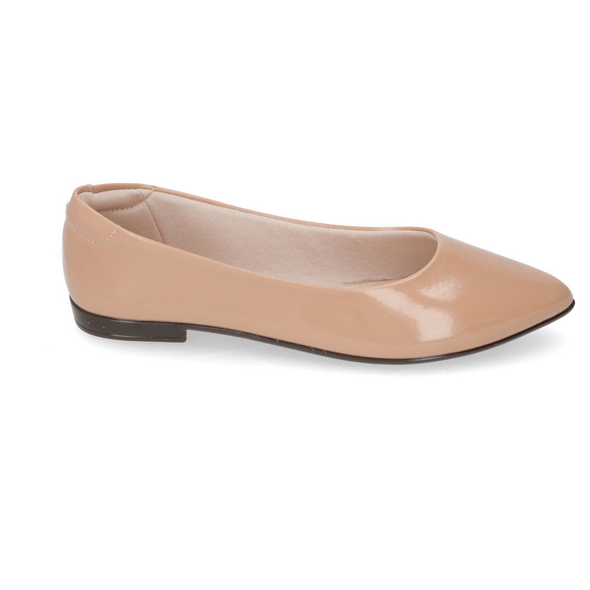 Ballerina Mujer Beira Rio Efecto Charol Nude 4136-395-6000-52531
