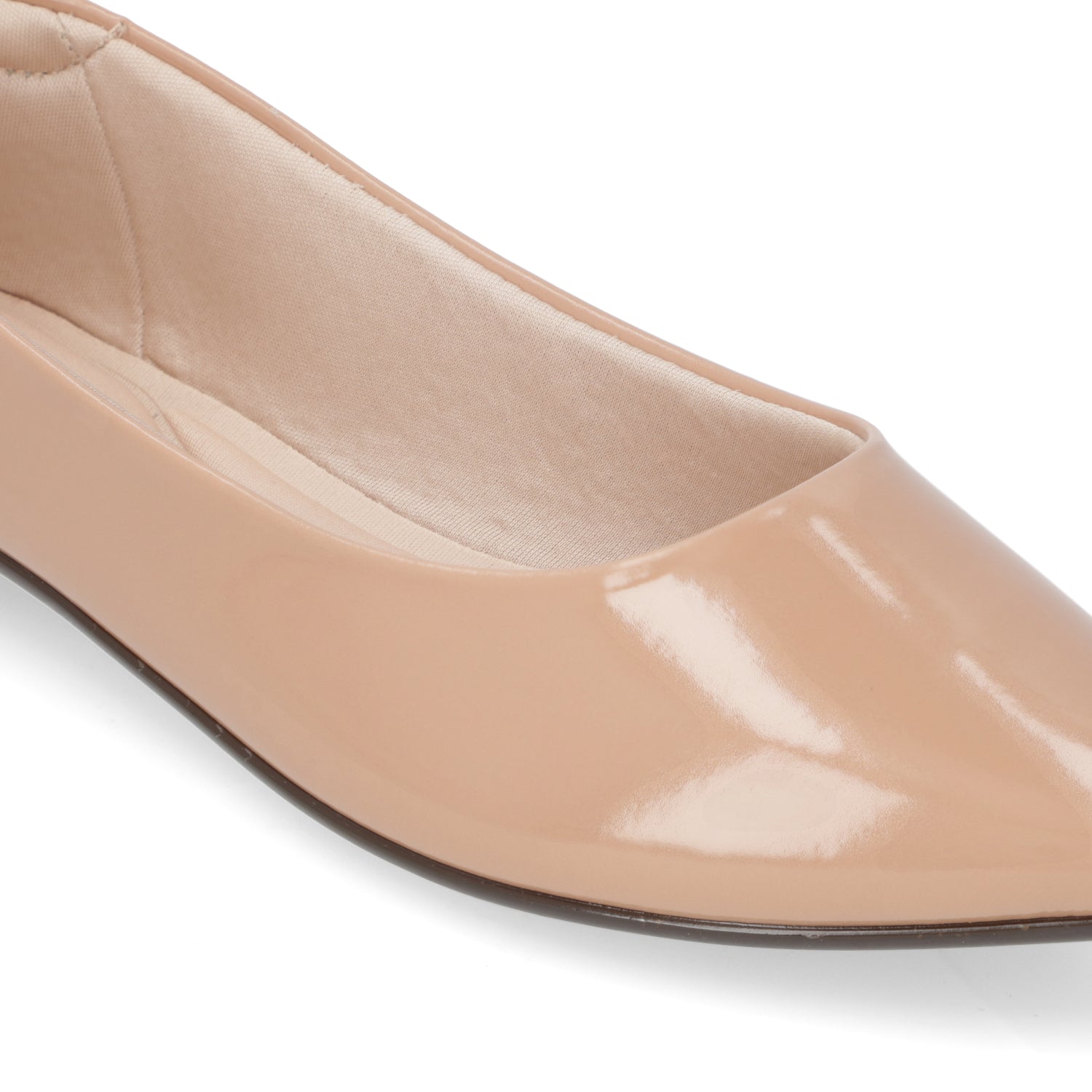 Ballerina Mujer Beira Rio Efecto Charol Nude 4136-395-6000-52531