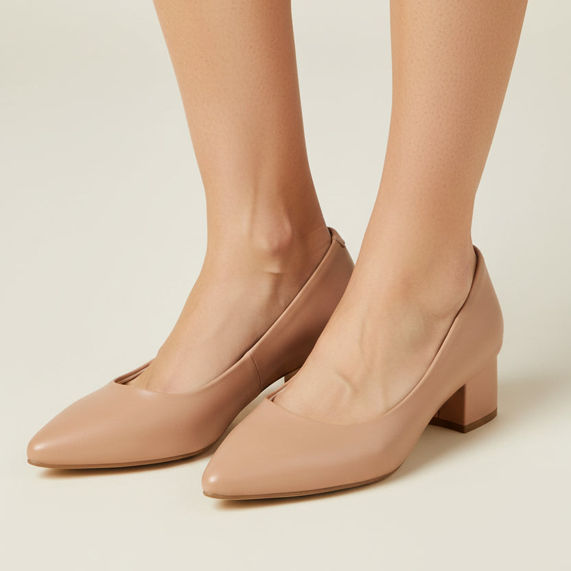 Taco Ancho 3 cm Nude Beira Rio 35 / Nude