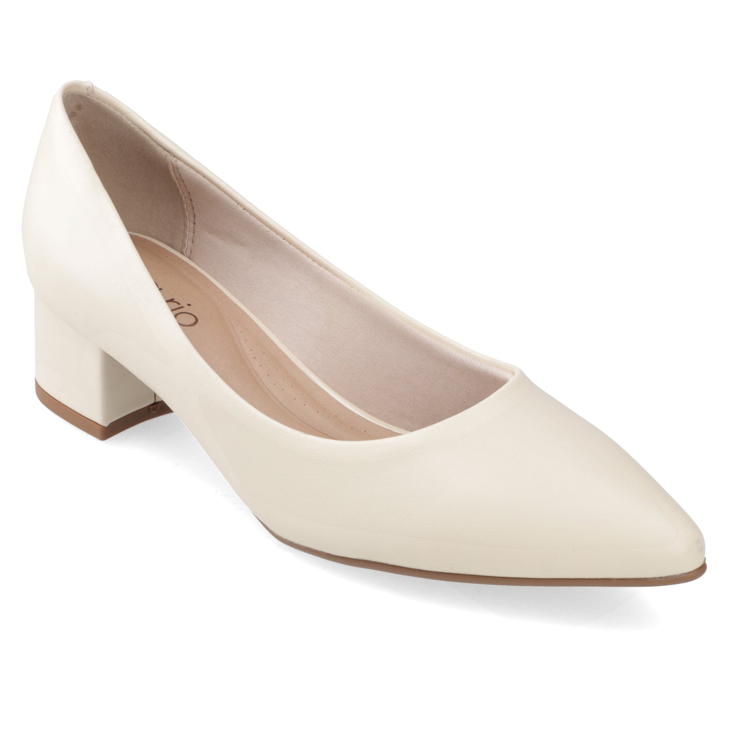 Taco Ancho 3 cm Crema Beira Rio 35 / Crema