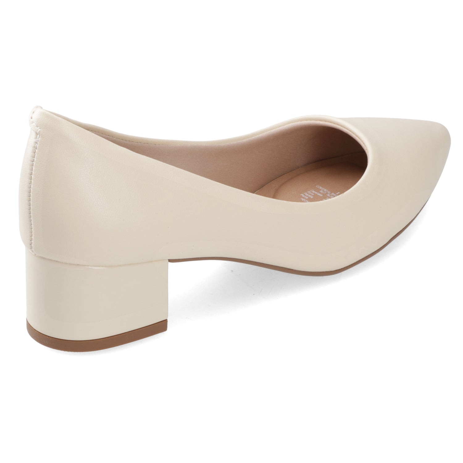 Taco Ancho 3 cm Crema Beira Rio 35 / Crema