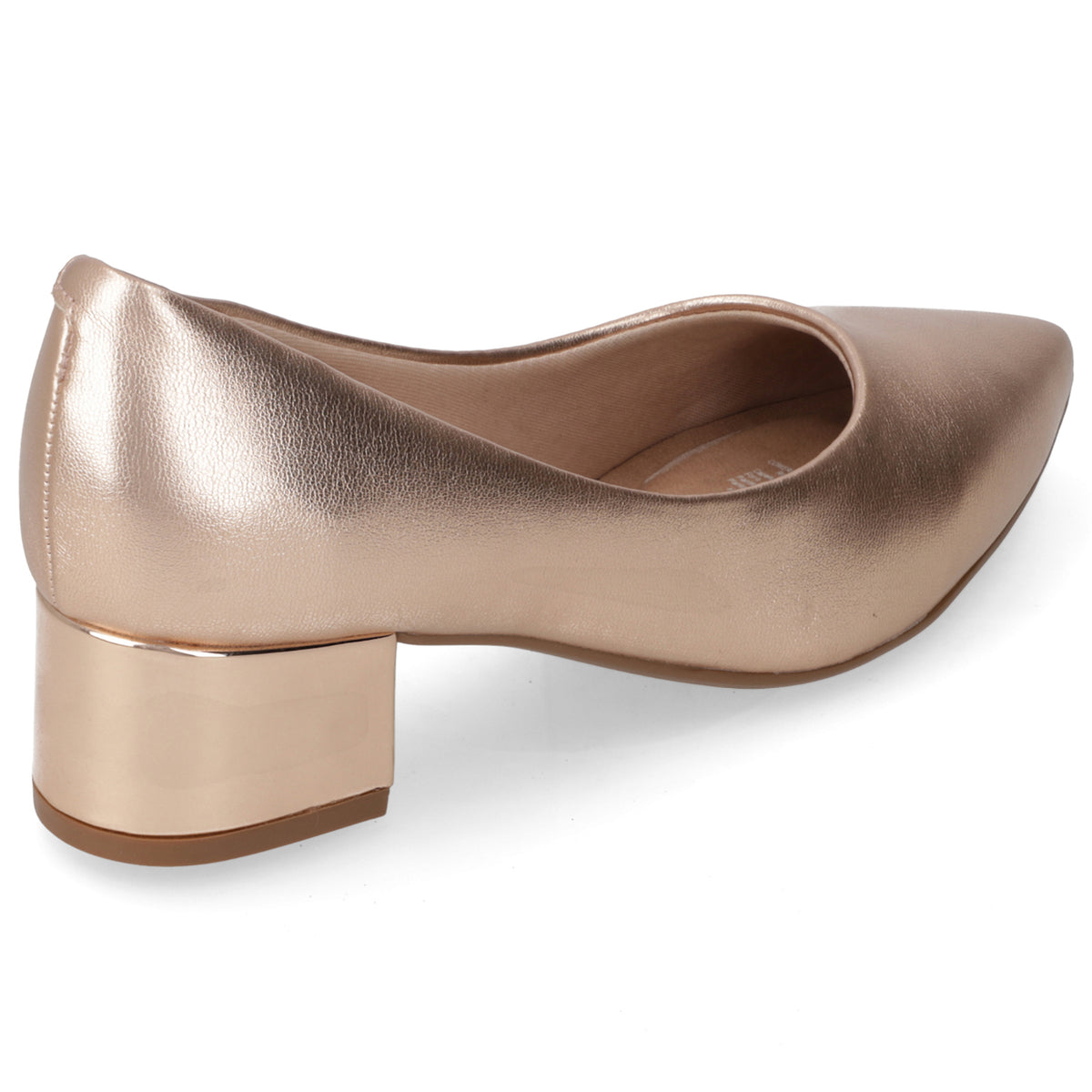 Taco Ancho Metalizado Rose Gold