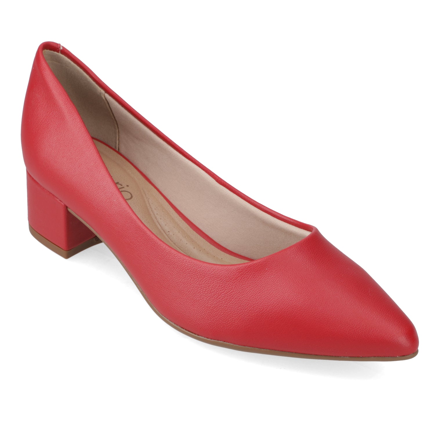 Zapato Taco Ancho 5 cm Rojo Beira Rio 35 / Rojo