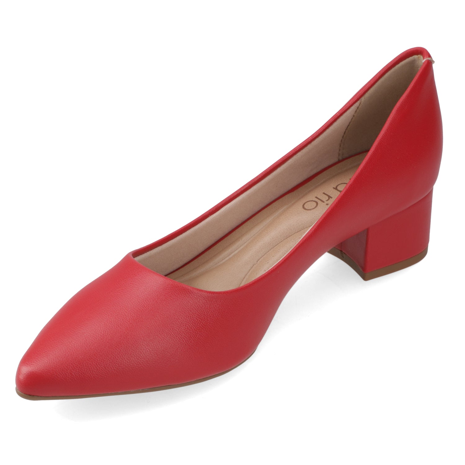 Zapato Taco Ancho 5 cm Rojo Beira Rio 35 / Rojo