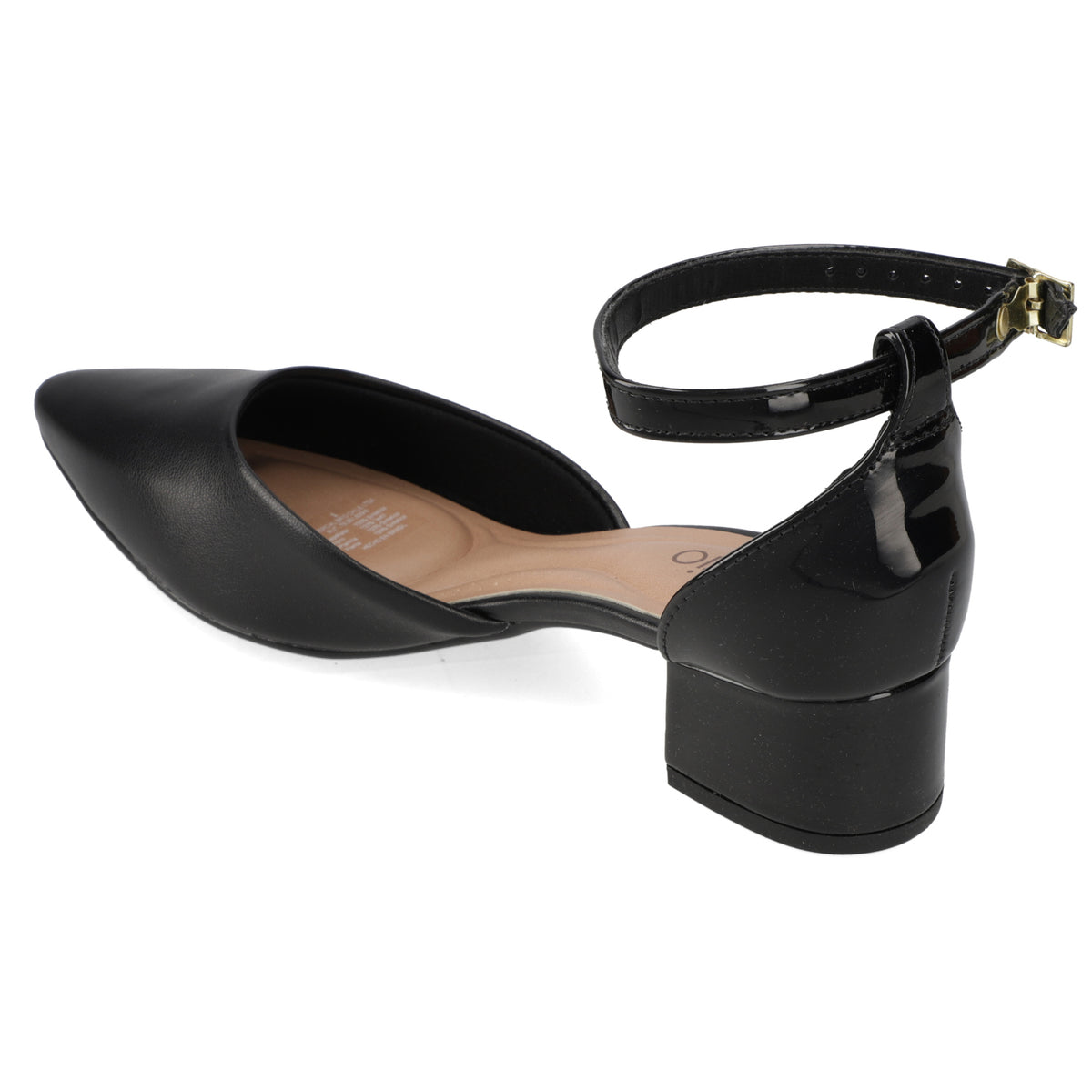 Taco Ancho Eco Cuero 34 / Negro