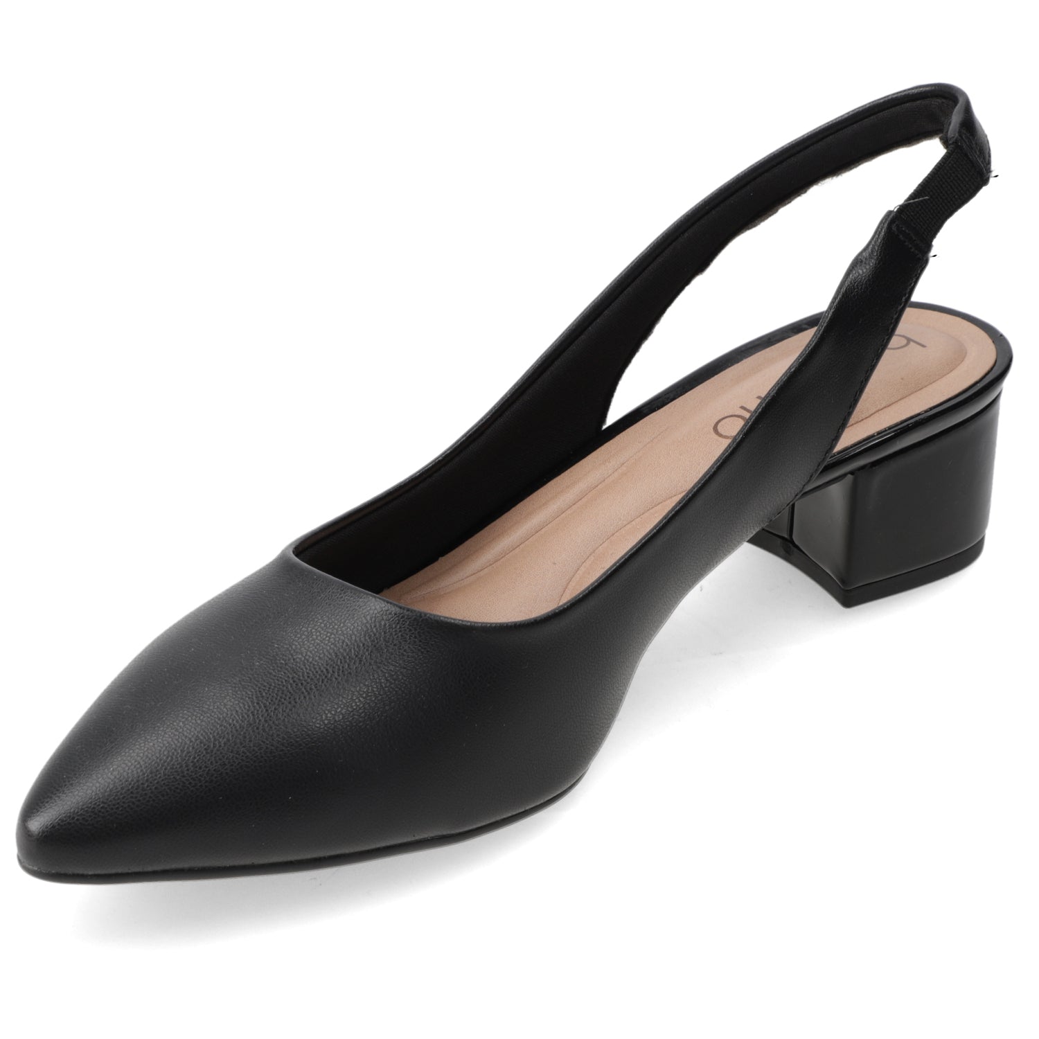 Taco Ancho Eco Cuero Negro 34