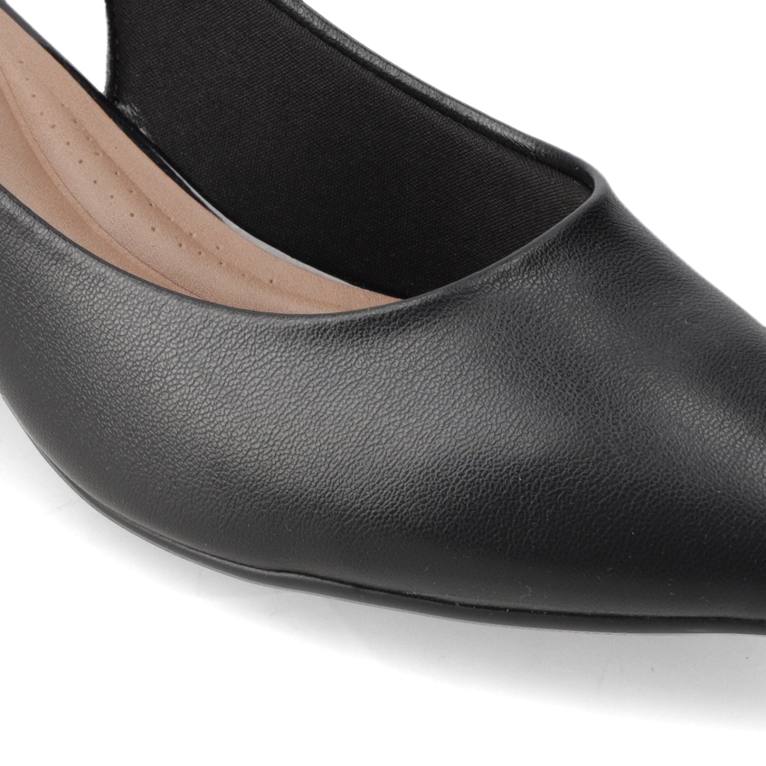 Taco Ancho Eco Cuero Negro 34