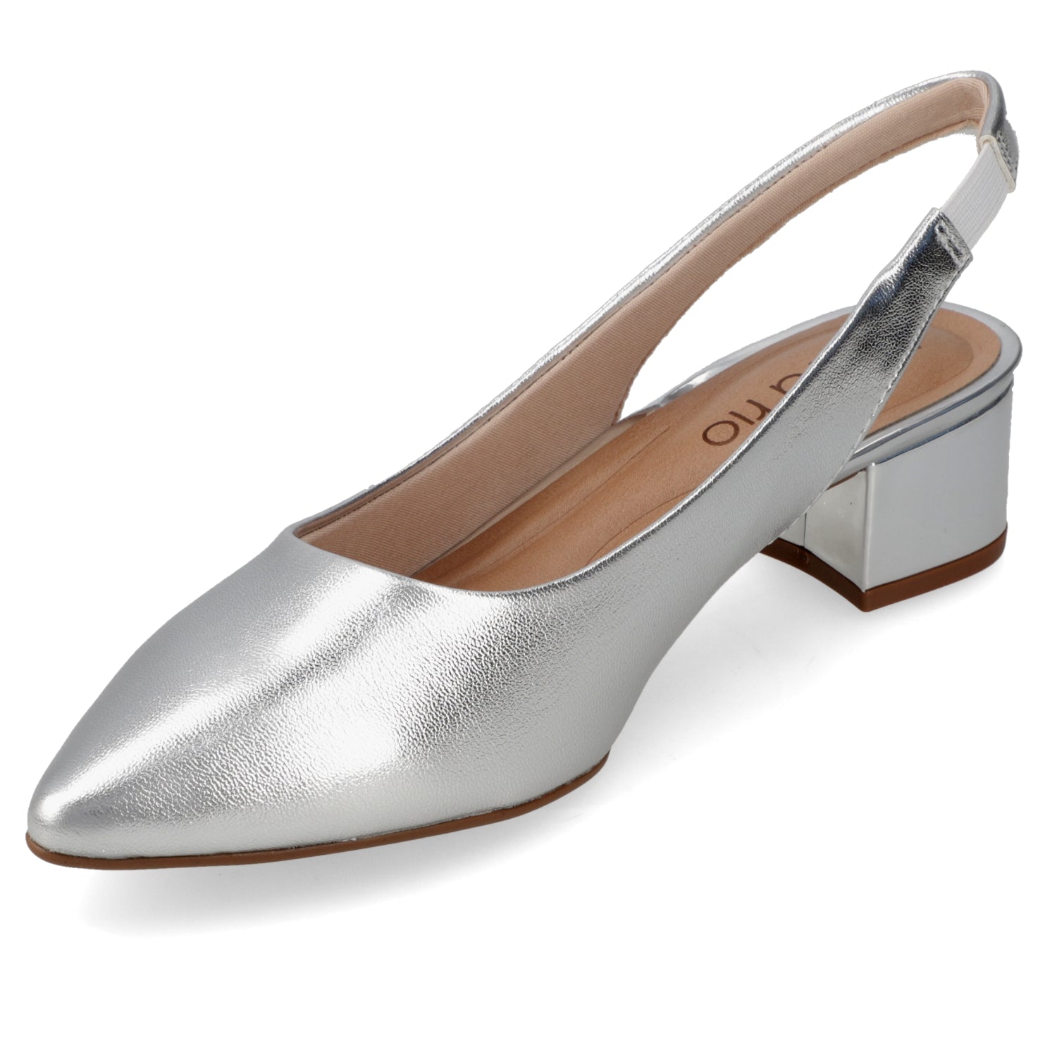 Taco Ancho Plateado Beira Rio 34 / Plateado