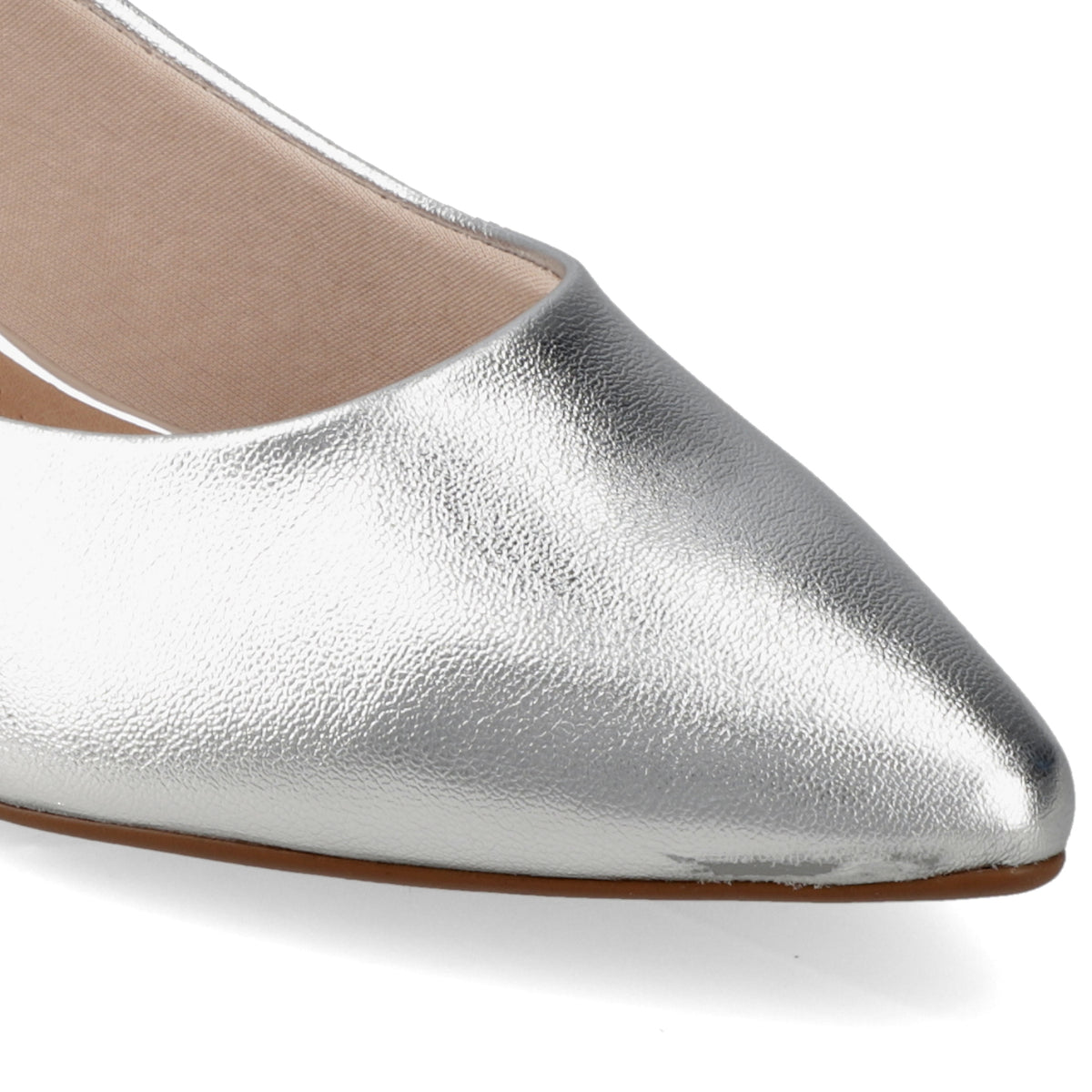 Taco Ancho Plateado Beira Rio 34 / Plateado