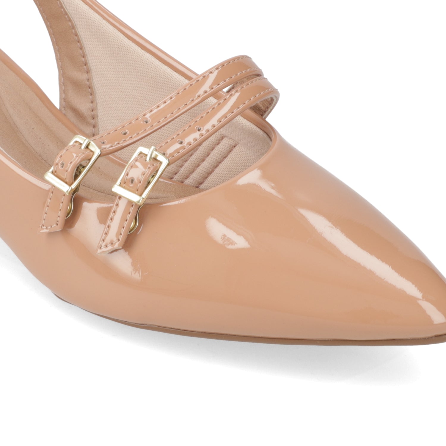 Taco Ancho 5 cm Nude Beira Rio