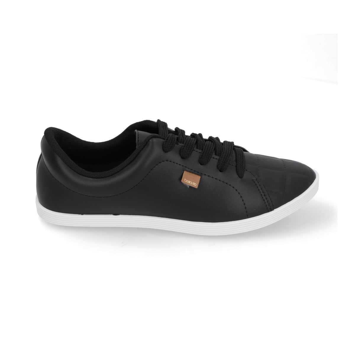 Zapatilla Casual Eco Cuero Negra 4205-123-23711-15745