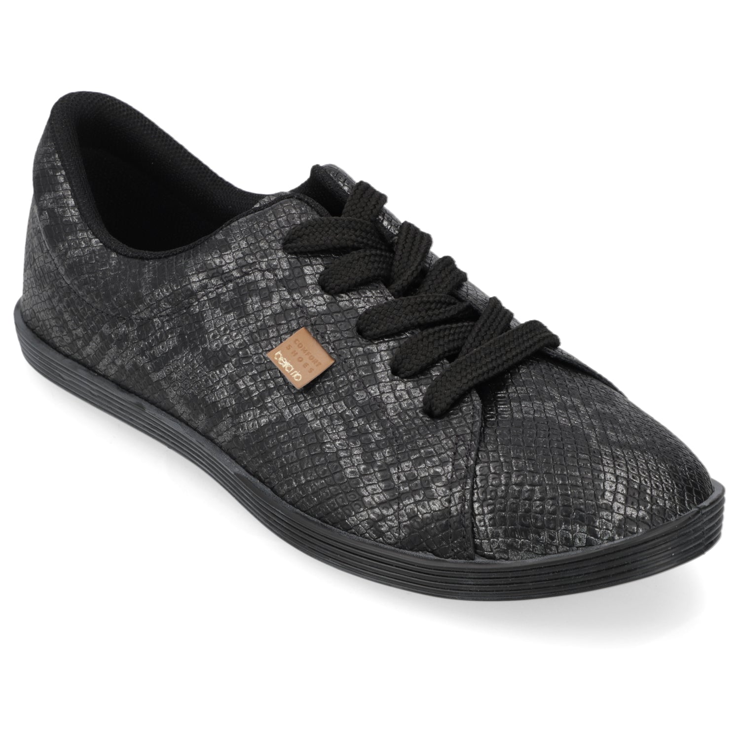 Zapatilla Casual Snake Beira Rio Negra