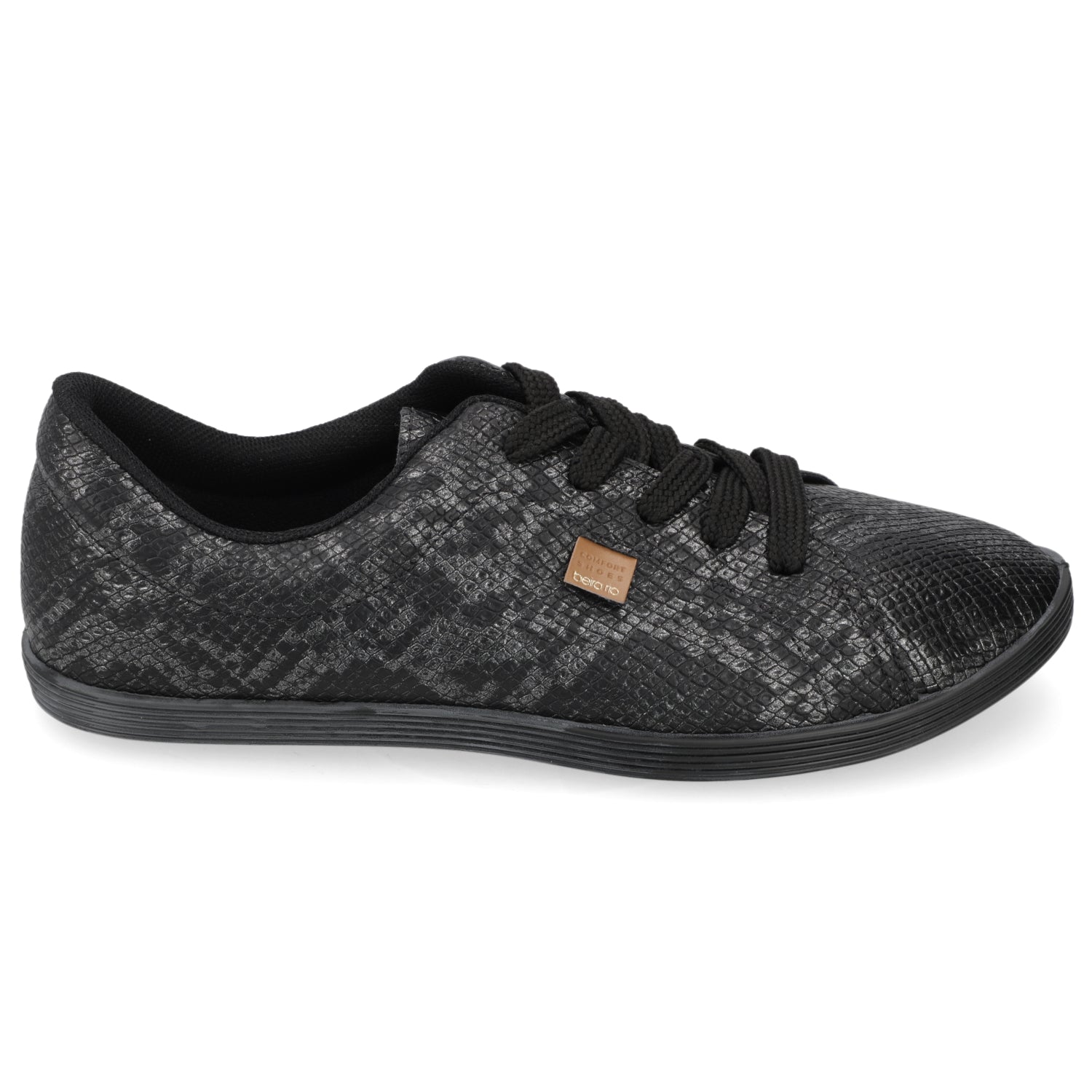 Zapatilla Casual Snake Beira Rio Negra